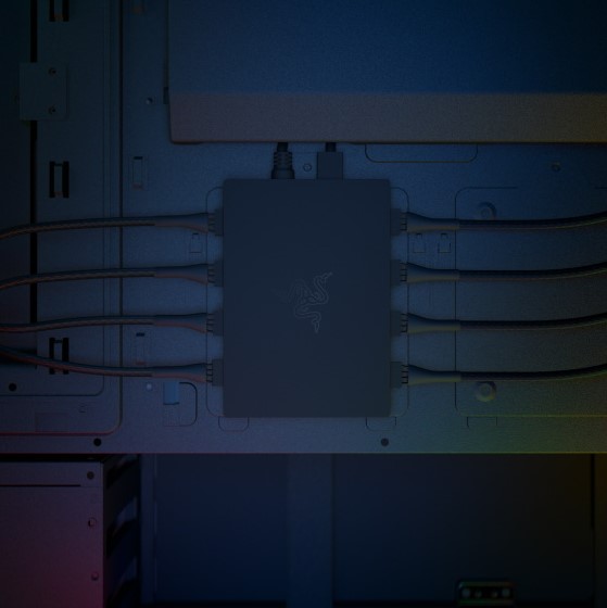 ケースファン「Razer Kunai Chroma」、ファンコントローラー ケースファン「Razer Kunai Chroma」、ファンコントローラー